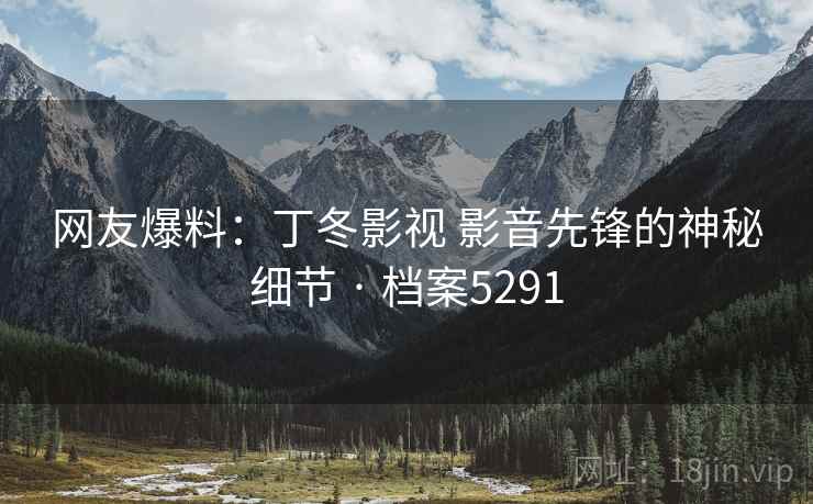 网友爆料：丁冬影视 影音先锋的神秘细节 · 档案5291