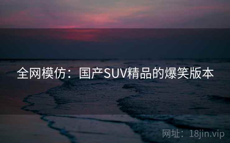 全网模仿：国产SUV精品的爆笑版本